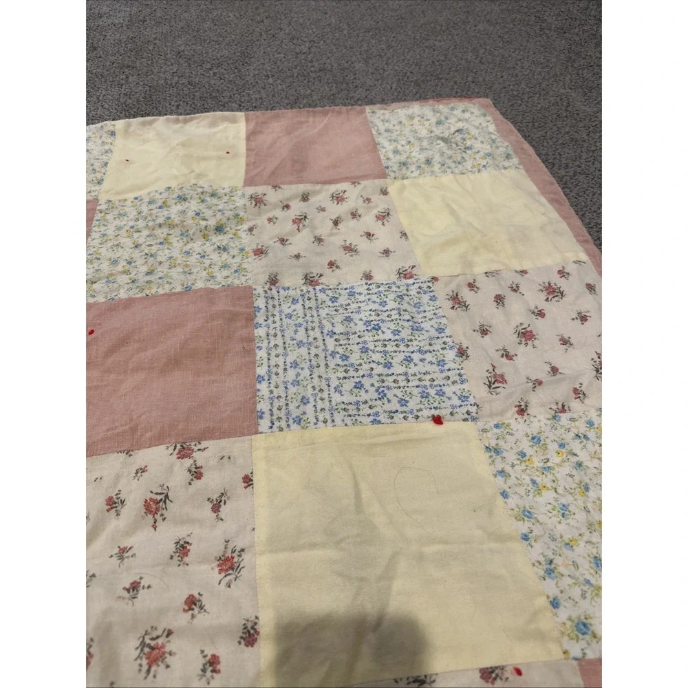 Vintage Raggedy‎ Ann & Andy Homemade Quilt Patchwork, Crib/Toddler Bed Size